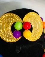 ⁦طقم القمر بوبا المردف مع خرز ملون⁩ - الصورة ⁦5⁩