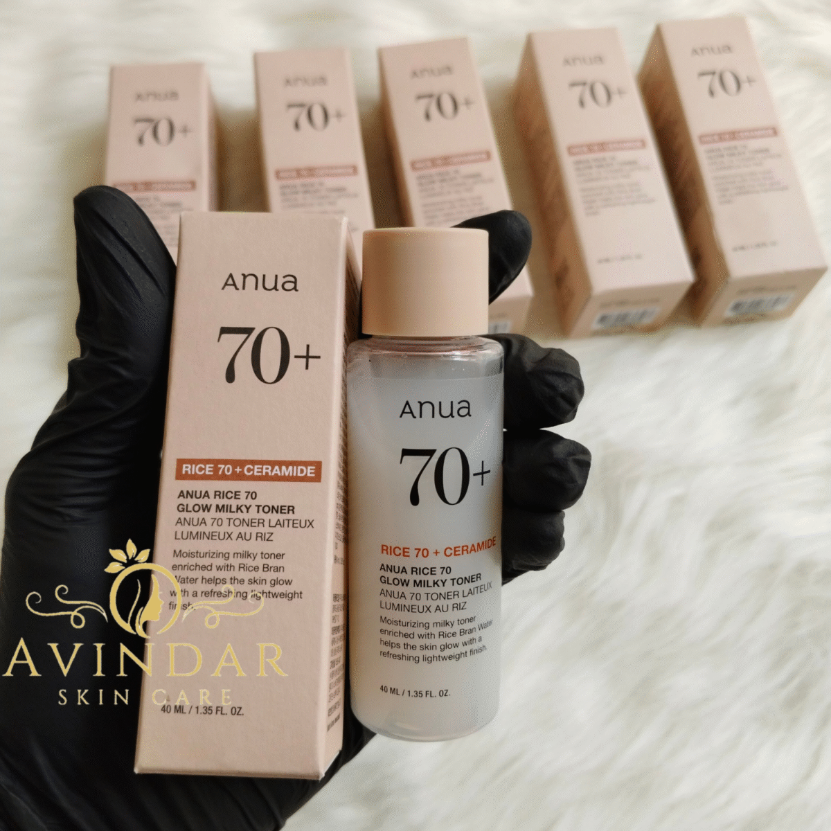 ⁦Anua - Rice 70 Glow Milky Toner - 40ml⁩ - الصورة ⁦1⁩
