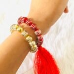 ⁦اساور الخرز الاحمر و القصيص⁩ - الصورة ⁦5⁩