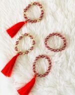 ⁦اساور الخرز الاحمر و القصيص⁩ - الصورة ⁦9⁩