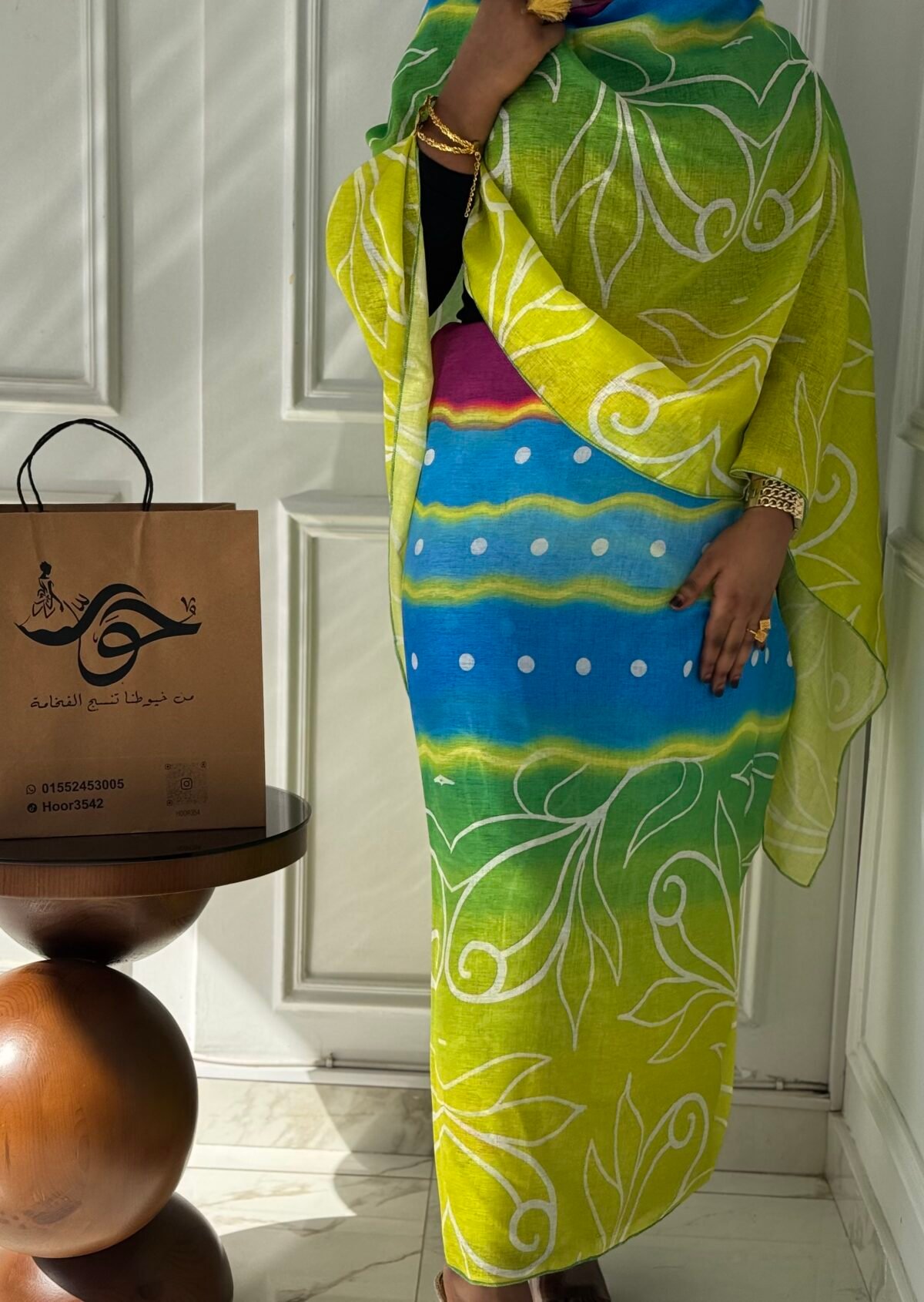 ⁦توب كتان ربط⁩ - الصورة ⁦3⁩