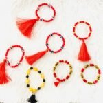 ⁦اساور الخرز الاحمر و القصيص⁩ - الصورة ⁦8⁩