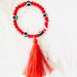 ⁦اساور الخرز الاحمر و القصيص⁩ - الصورة ⁦2⁩