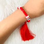 ⁦اساور الخرز الاحمر و القصيص⁩ - الصورة ⁦3⁩