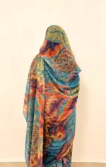 ⁦Petrol Pattern Swiss Full Width Voile⁩ - الصورة ⁦2⁩