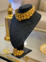 24K Gold-Plated Copper Roses Jewelry Set