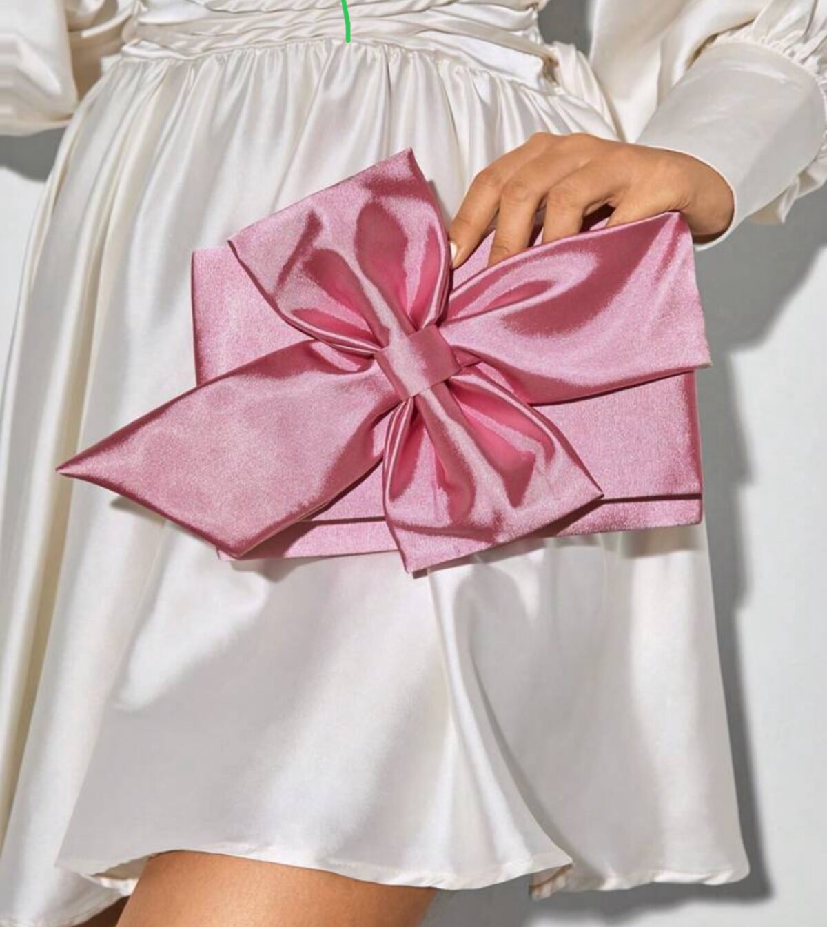 ⁦SHEIN BAE Women Bow Decorated Clutch Handbag, Suitable For Date, Party, Club, Evening Occasion⁩ - الصورة ⁦7⁩