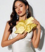 ⁦SHEIN BAE Women Bow Decorated Clutch Handbag, Suitable For Date, Party, Club, Evening Occasion⁩ - الصورة ⁦6⁩
