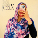 طرحة قطن تركي مشجرة