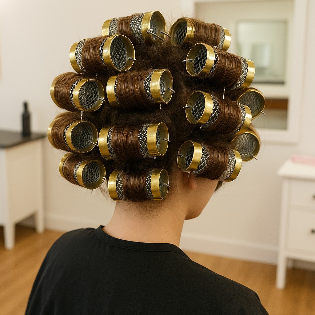 same_girl_step2_all_rollers_applied رول شعر حديد ذهبي مقاس كبير - الصورة 3