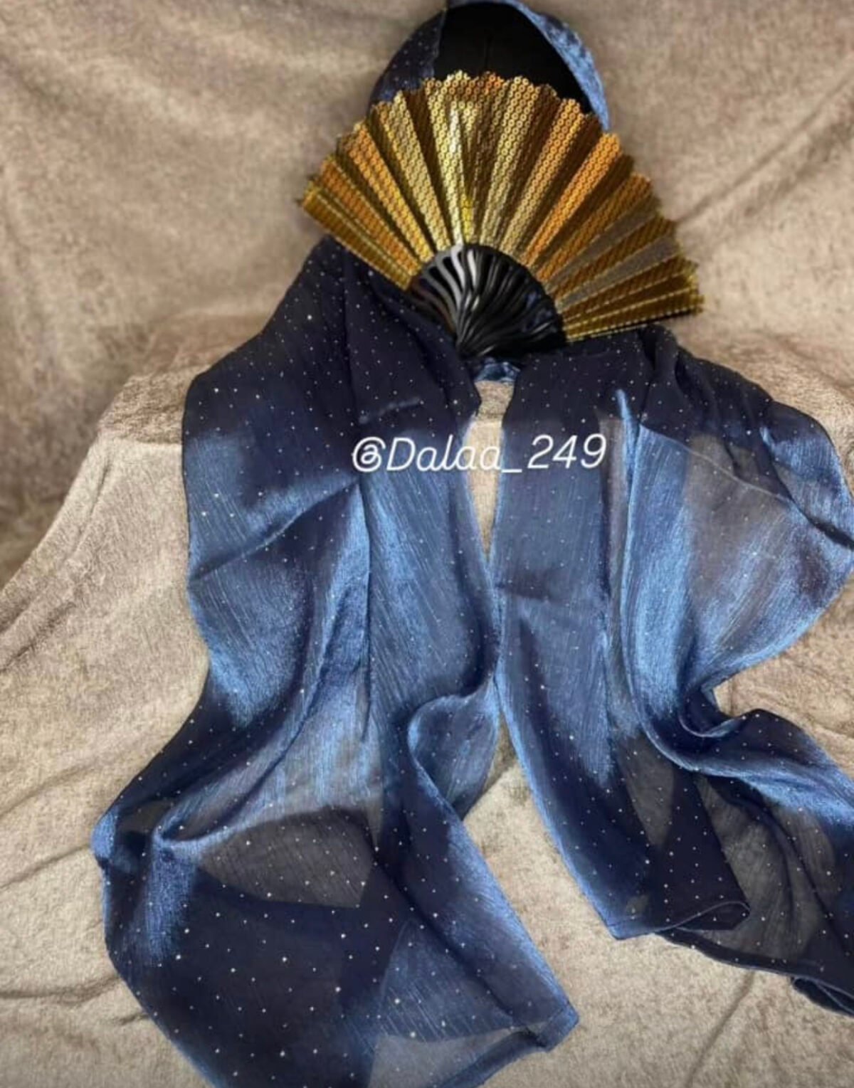 ⁦طرحه كريستال دلع-كحلي⁩ - الصورة ⁦2⁩