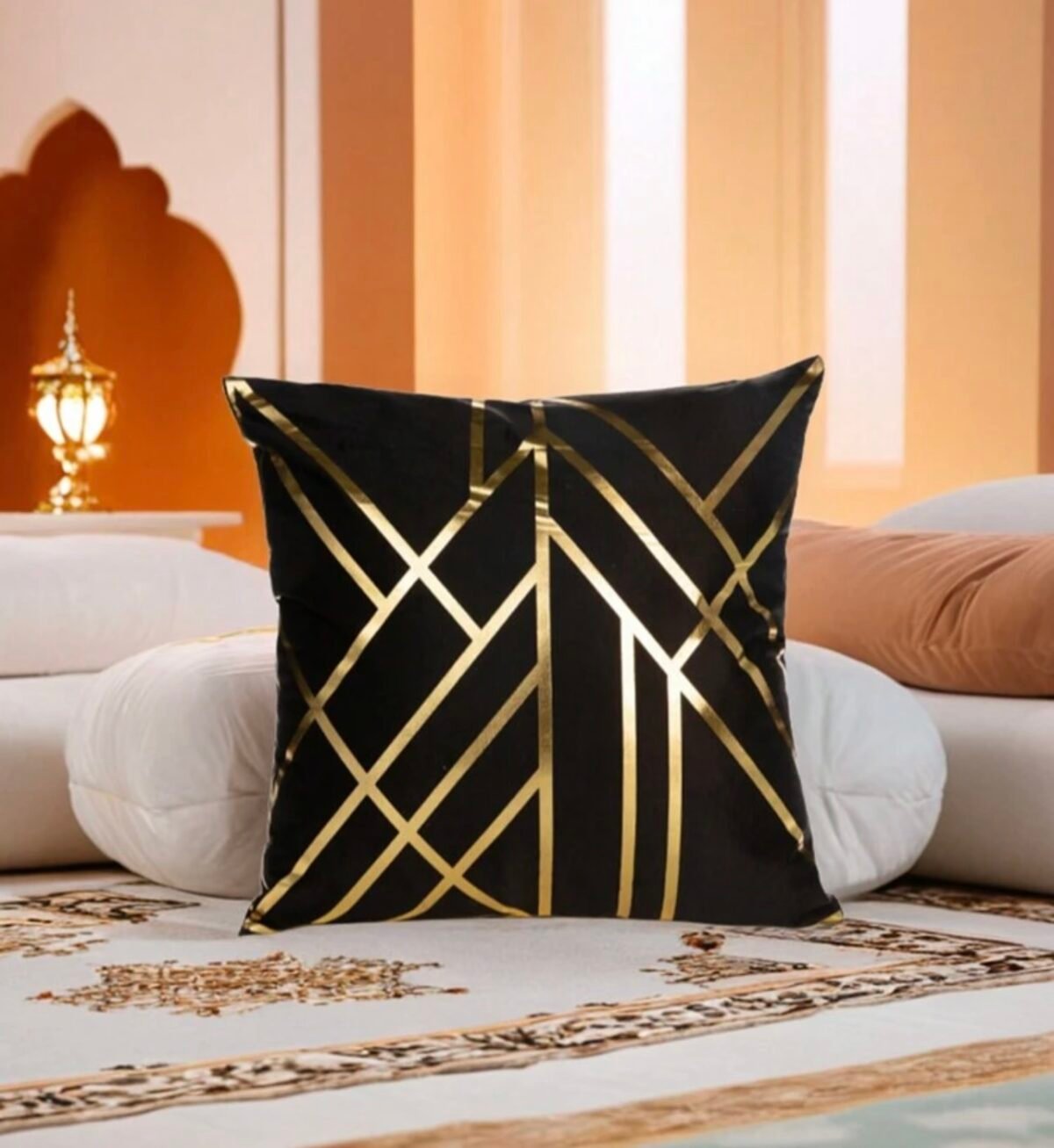 ⁦كفر كوشن اسود بذهبي⁩ - الصورة ⁦1⁩