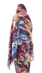 ⁦Peach Pattern Full Width Voile.⁩ - الصورة ⁦2⁩