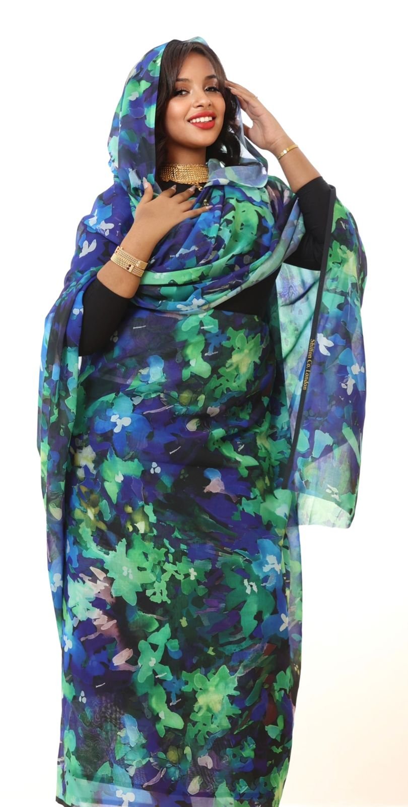 IMG-20251026-WA0002 Green/Blue Pattern Full Width Voile - الصورة 1