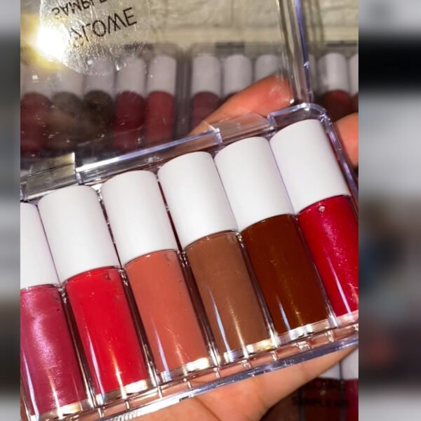 6 mini lip gloss