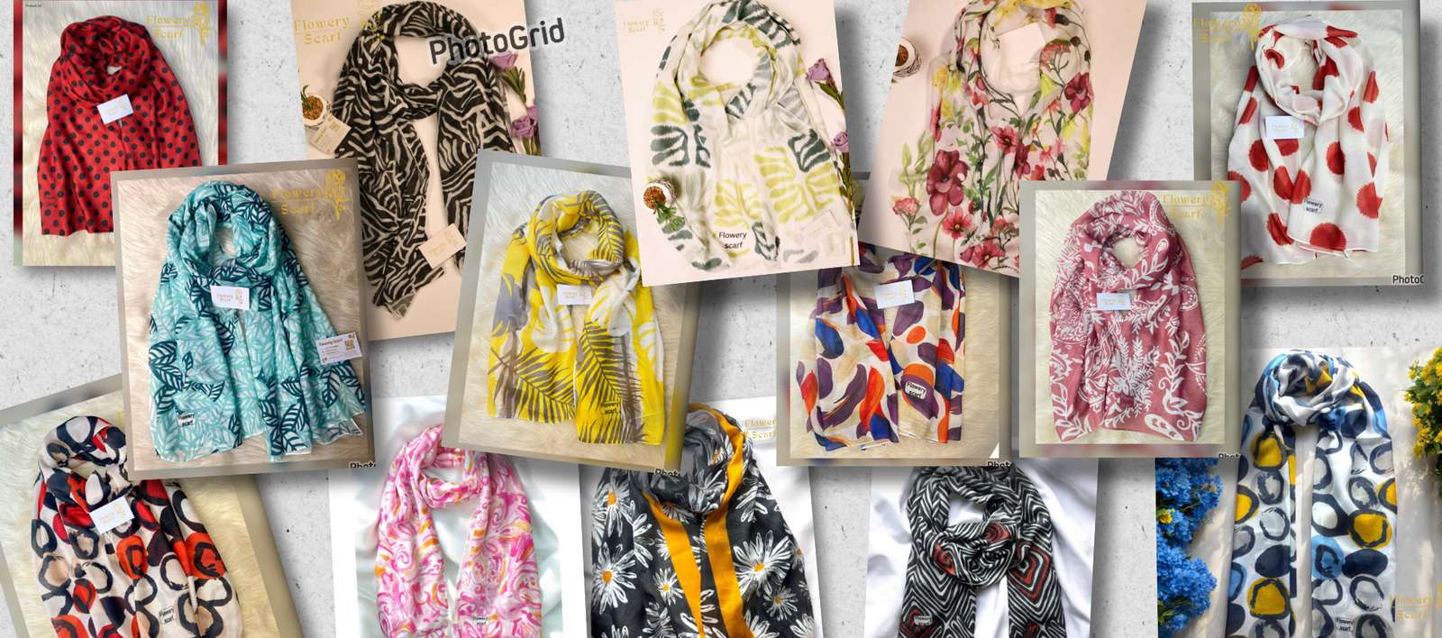 Flowery Scarf