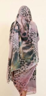 ⁦Light Pink Pattern Half Width Voile.⁩ - الصورة ⁦2⁩