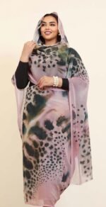 Light Pink Pattern Half Width Voile.