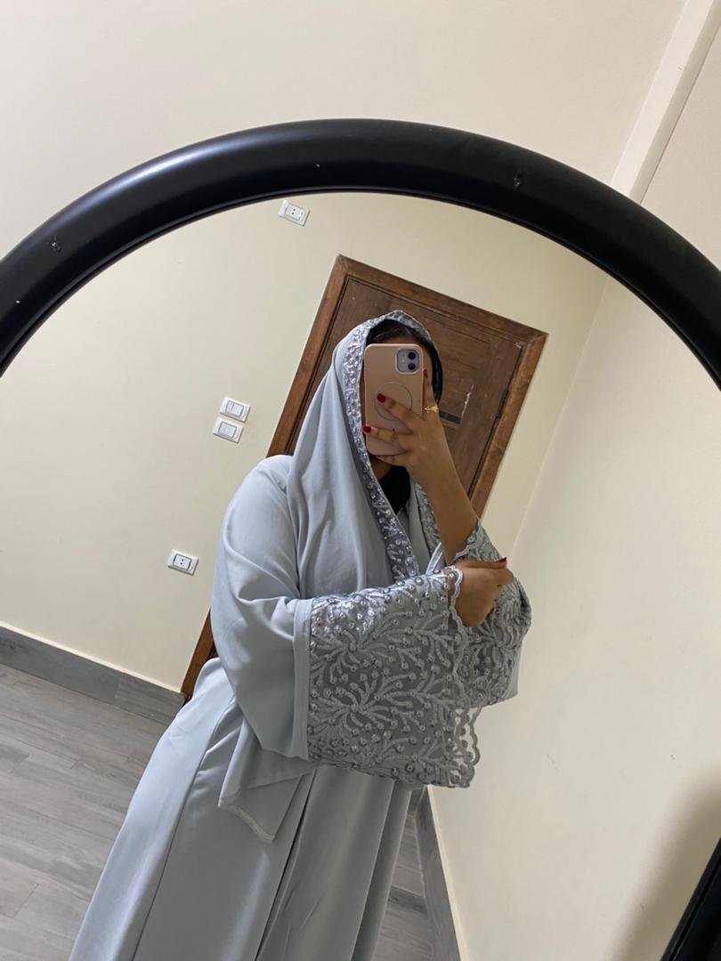 رمادي ساده 2 عبايات تليق بكِ - الصورة 1