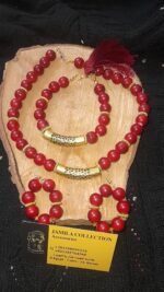 ⁦طقم مميز بالخرز النبيتي⁩ - الصورة ⁦2⁩